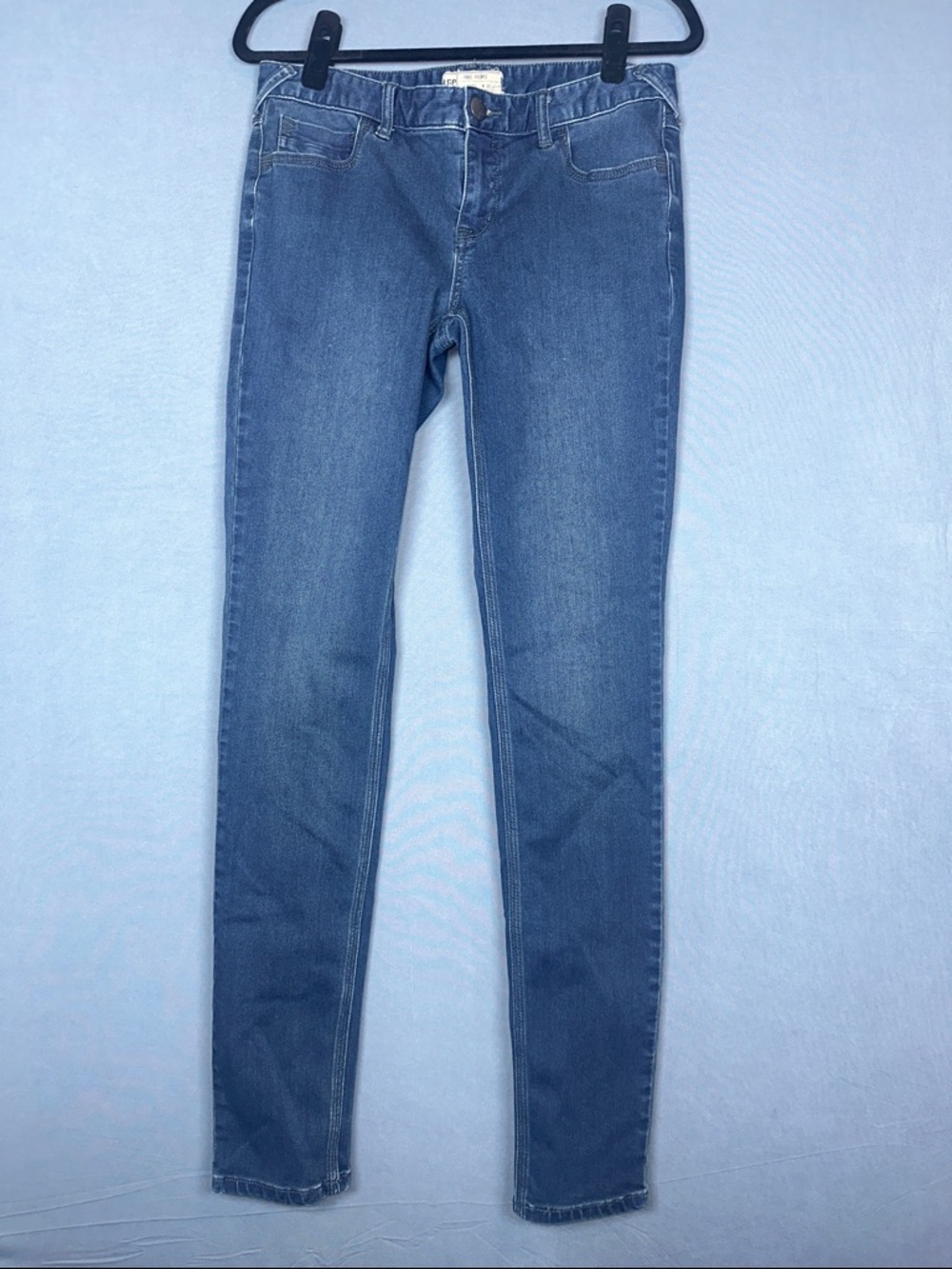 Free People Skinny Jeans Womens 30 Blue Wash Stretch Boho Denim